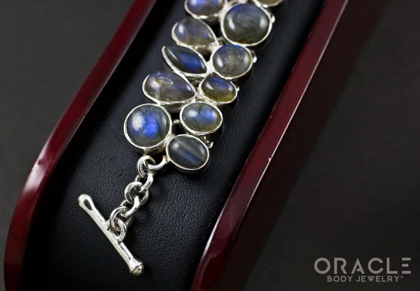 Sterling Silver Labradorite Bracelet - Image 3