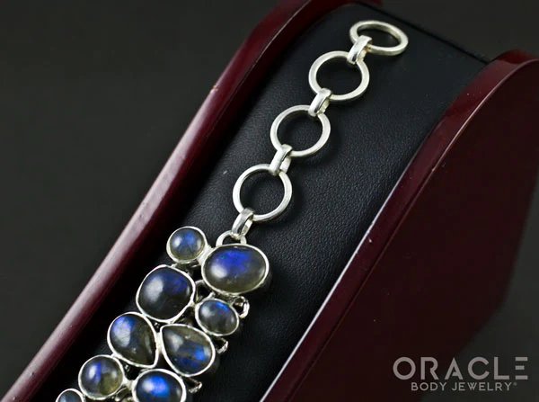Sterling Silver Labradorite Bracelet - Image 4