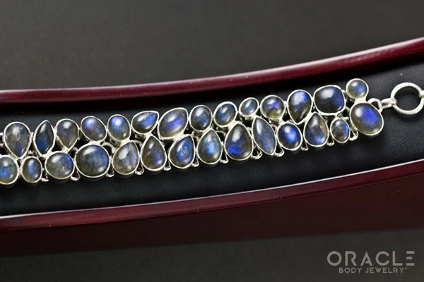 Sterling Silver Labradorite Bracelet - Image 6