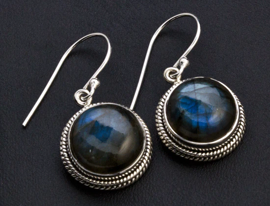 Sterling Silver Labradorite Earrings - Image 2