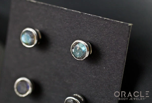 Sterling Silver Labradorite Earrings - Image 2