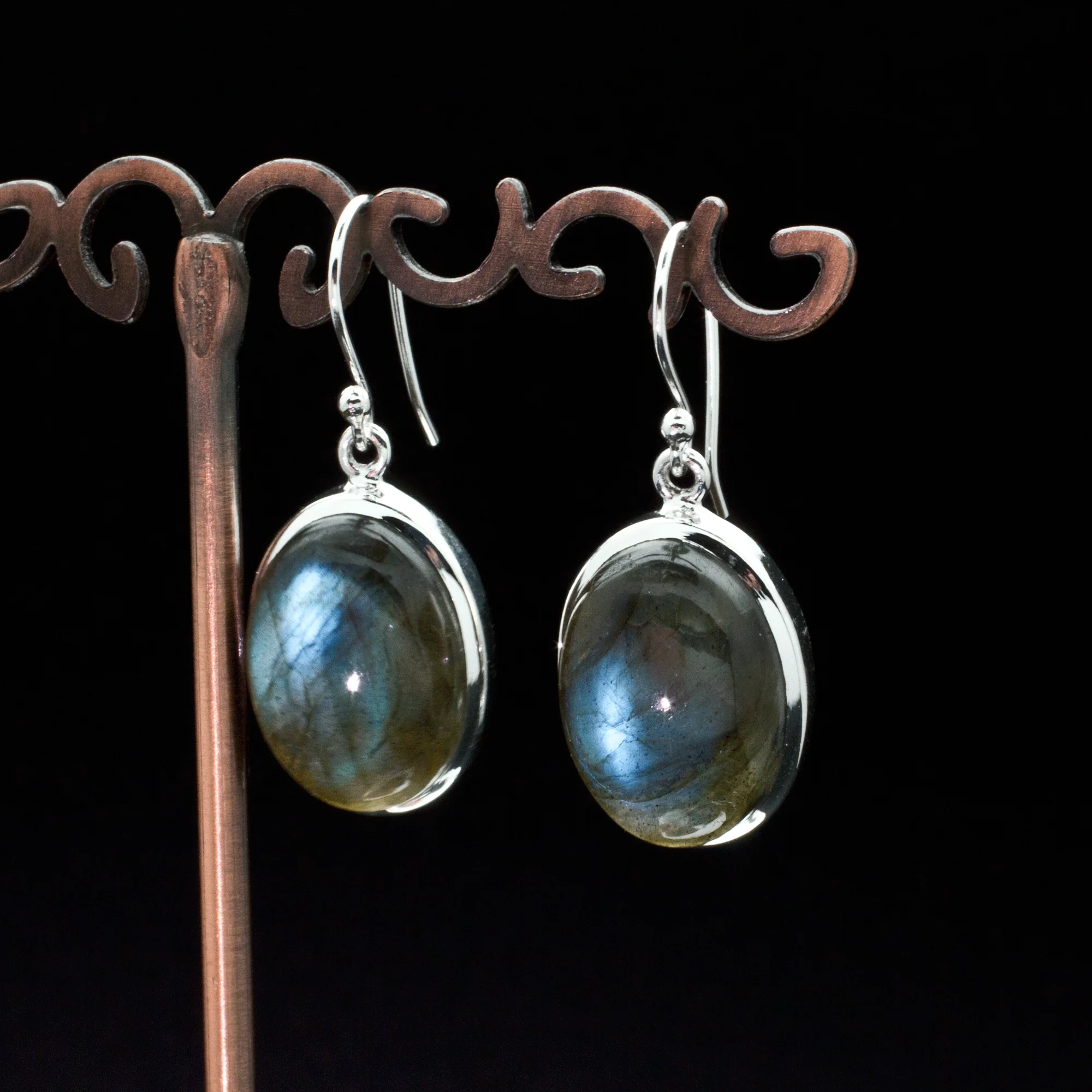 Sterling Silver Labradorite Earrings - Image 2