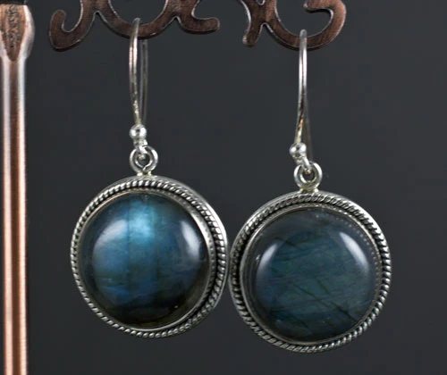 Sterling Silver Labradorite Earrings - Image 2