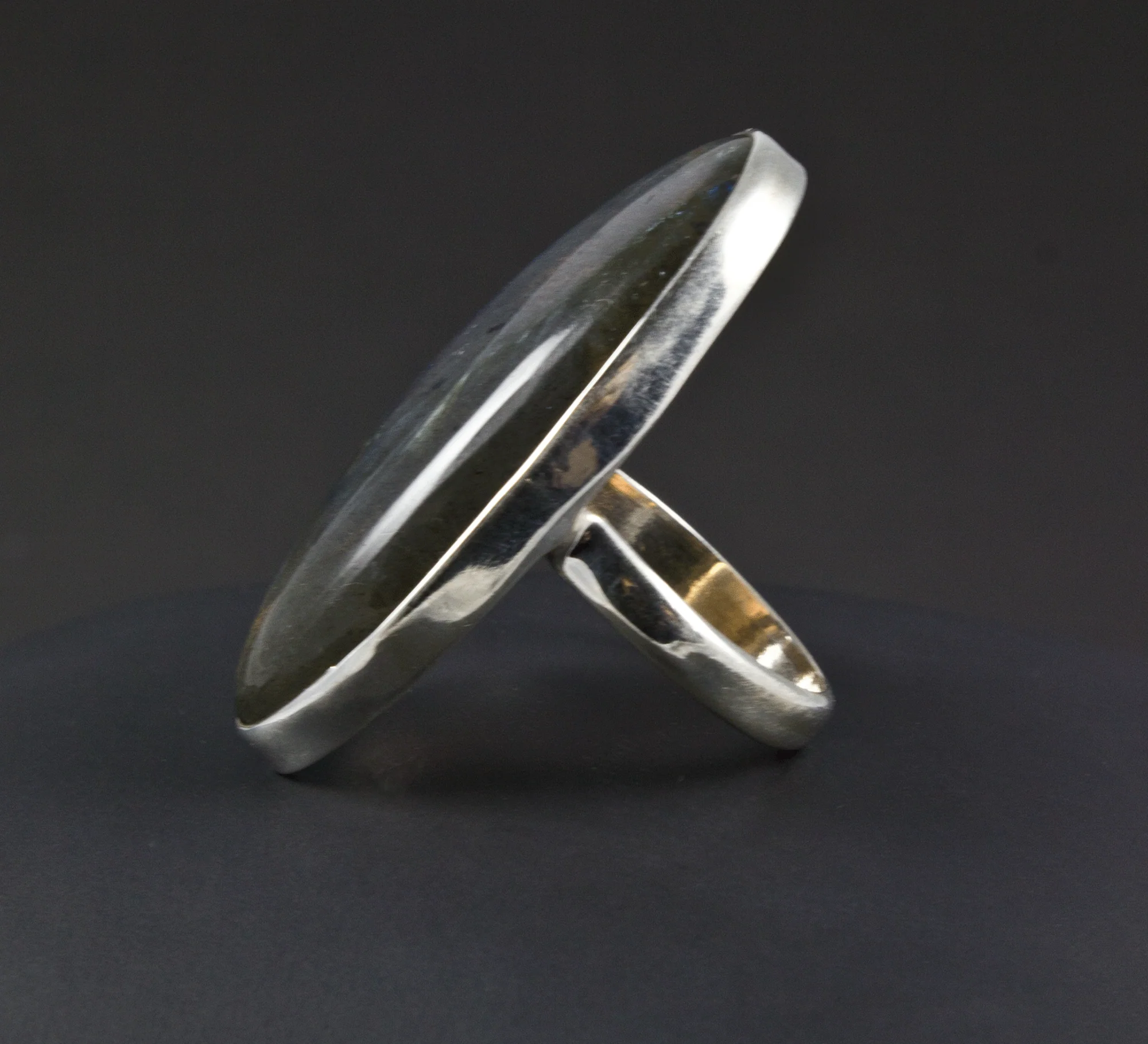 Sterling Silver Labradorite Ring Size 7 - Image 3