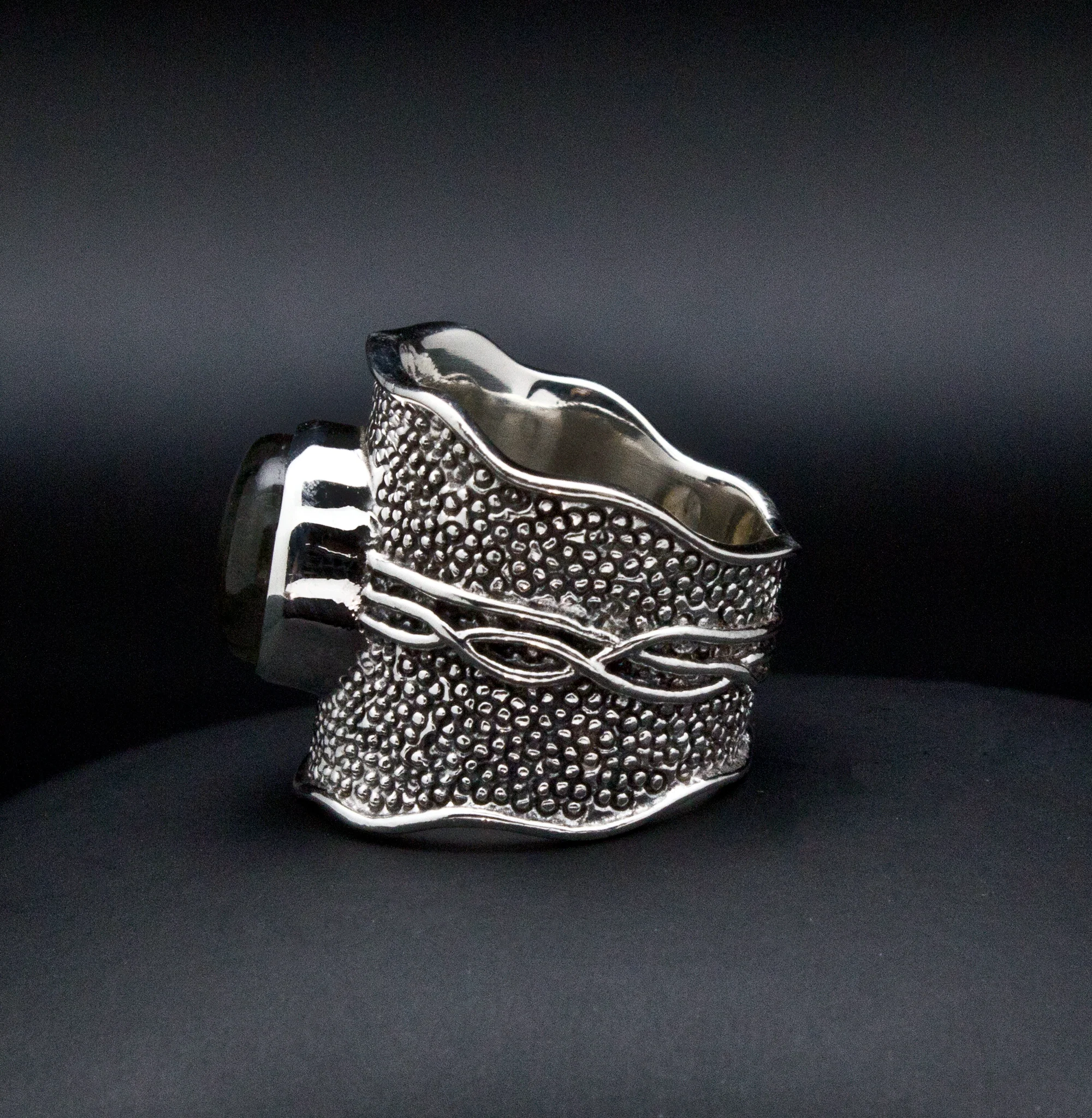 Sterling Silver Labradorite Ring Size 6.5 - Image 3