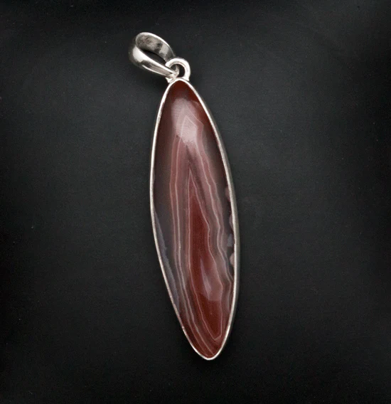 Sterling Silver Laguna Agate Pendant - Image 2