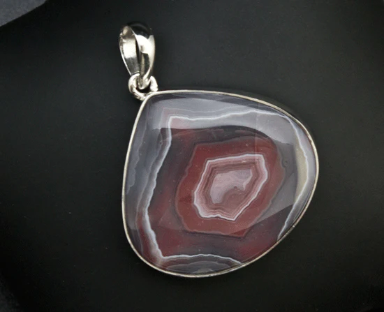 Sterling Silver Laguna Agate Pendant - Image 2