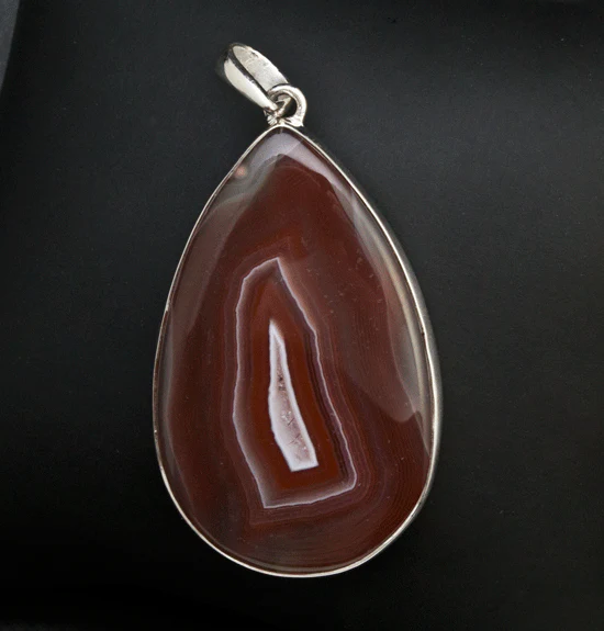 Sterling Silver Laguna Agate Pendant - Image 2