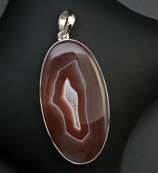 Sterling Silver Laguna Agate Pendant - Image 2