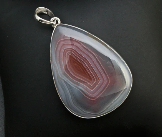 Sterling Silver Laguna Agate Pendant - Image 2
