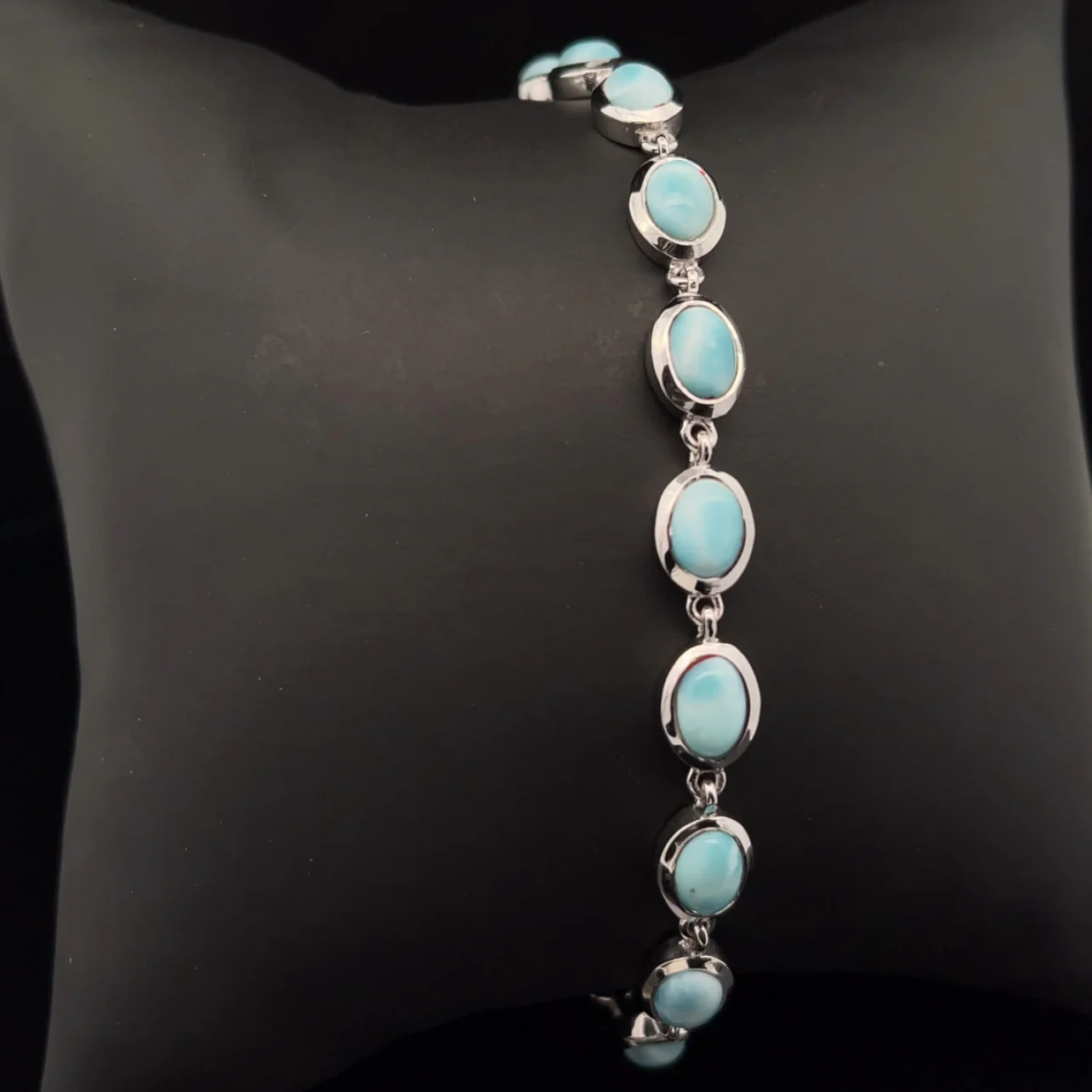 Sterling Silver Larimar Bracelet - Image 2