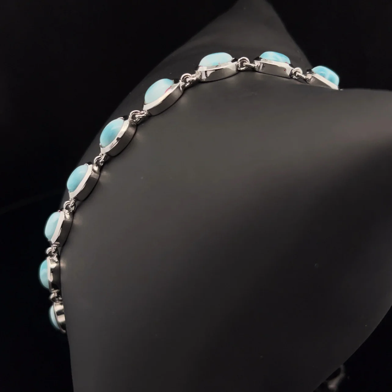 Sterling Silver Larimar Bracelet - Image 3
