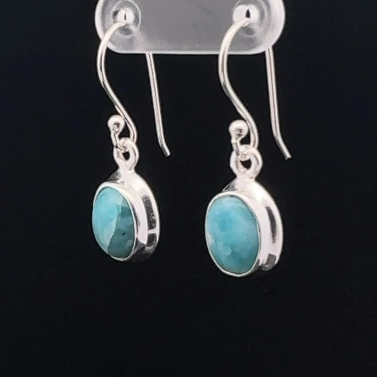 Sterling Silver Larimar Earrings - Image 3