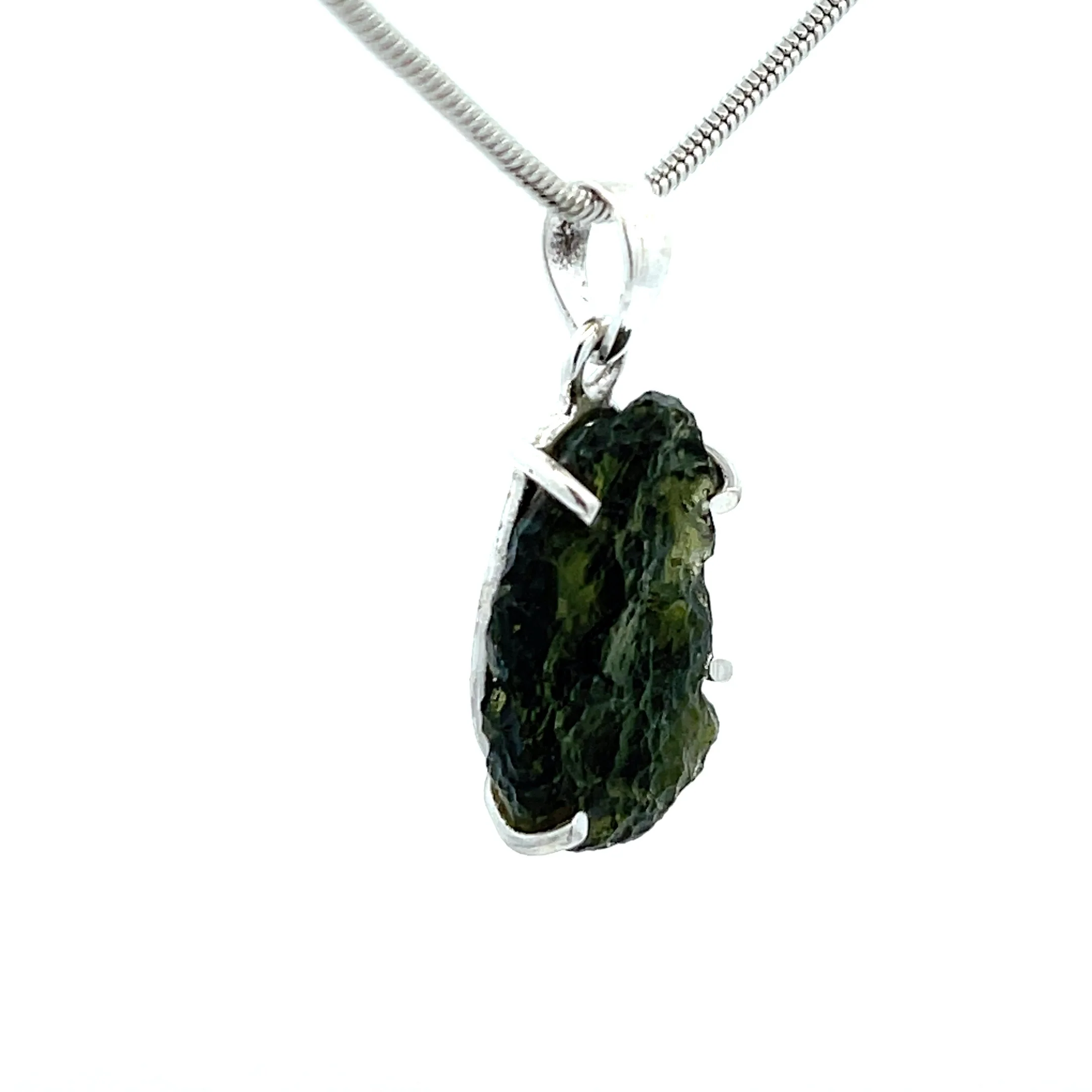 Sterling Silver Moldavite Pendant - Image 2