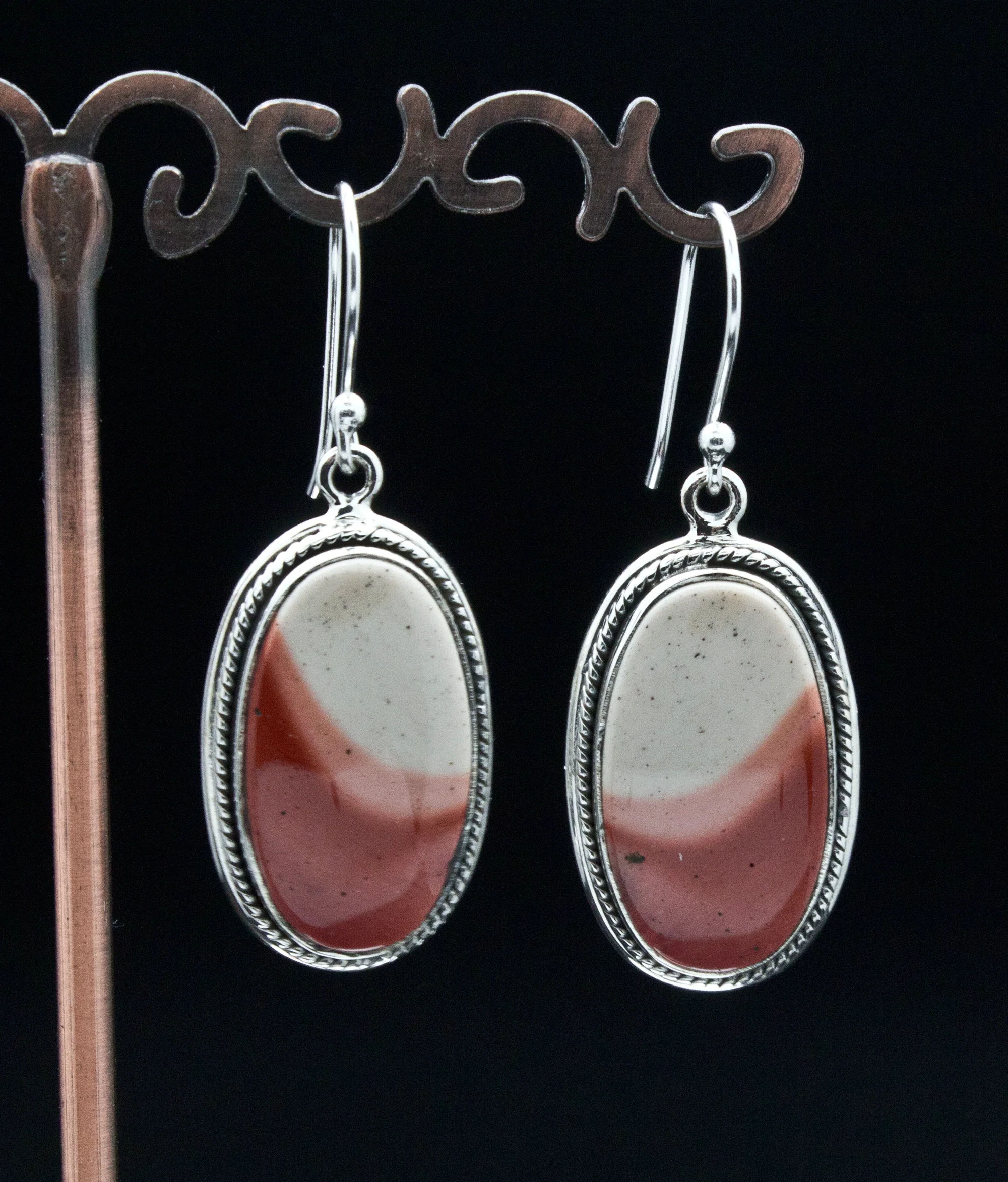 Sterling Silver Mookaite Earrings - Image 2