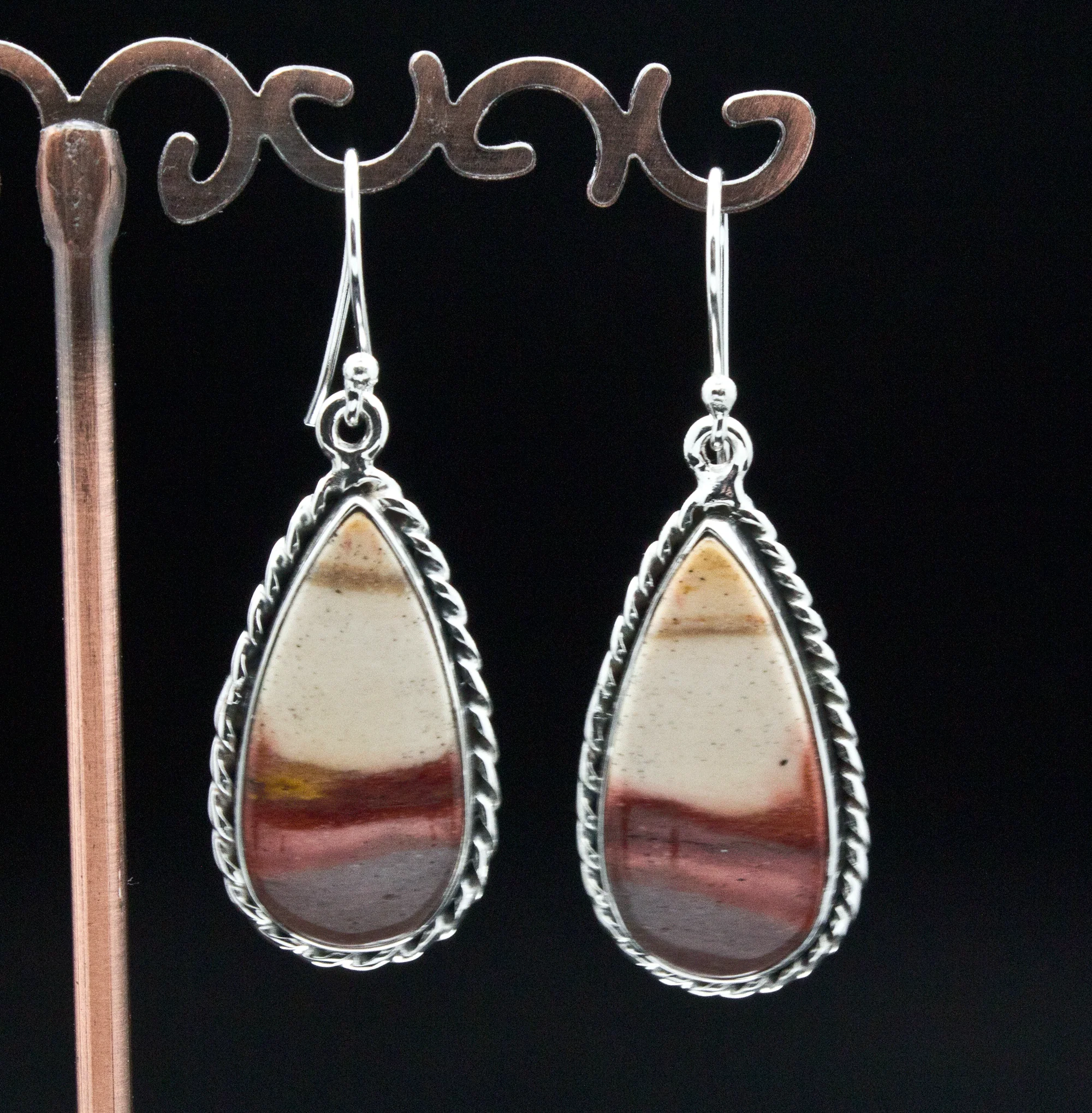 Sterling Silver Mookaite Earrings - Image 2