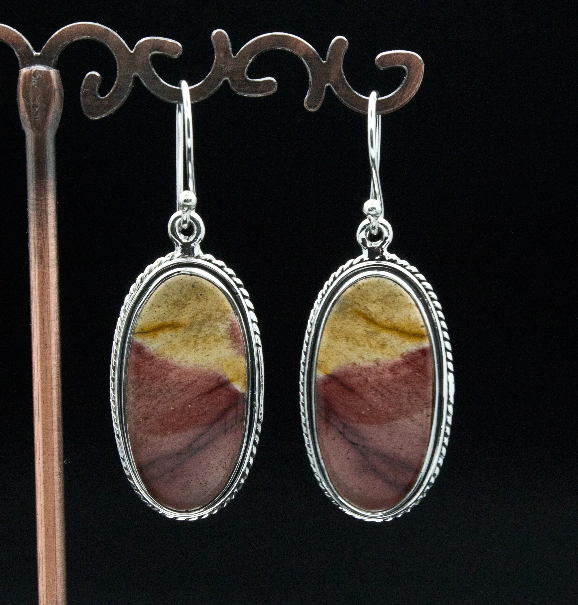 Sterling Silver Mookaite Earrings - Image 2
