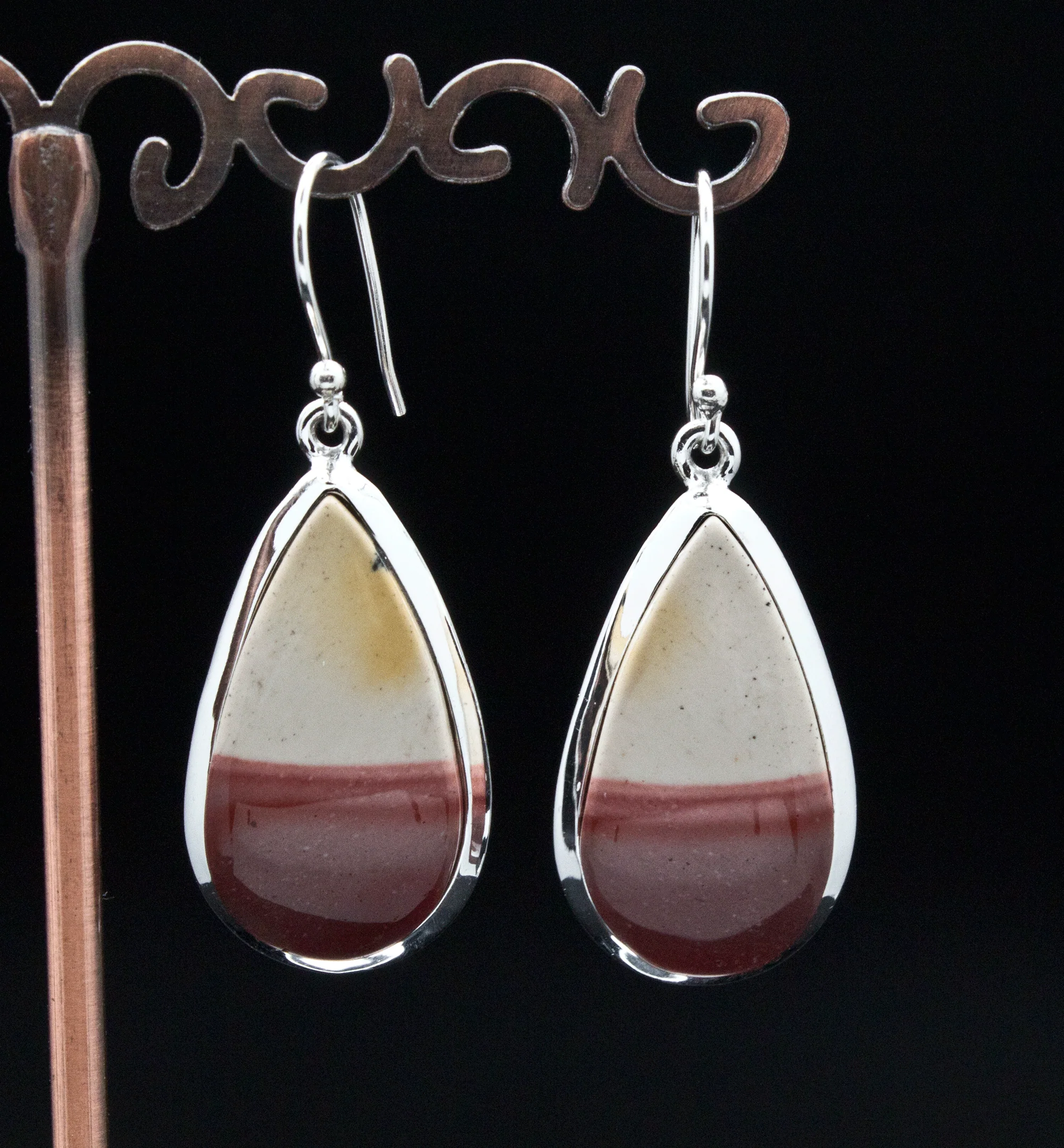 Sterling Silver Mookaite Earrings - Image 2