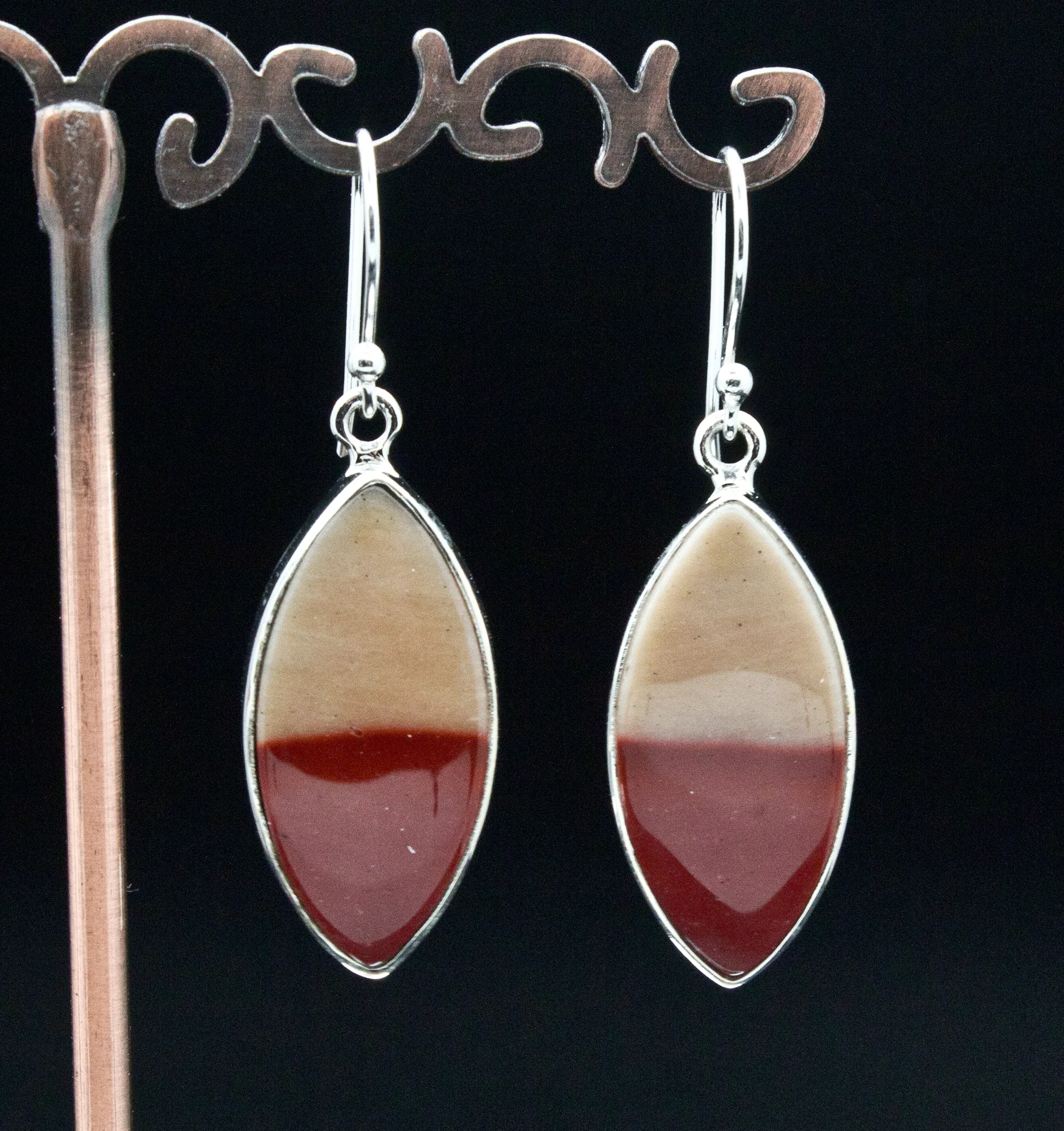 Sterling Silver Mookaite Earrings - Image 2