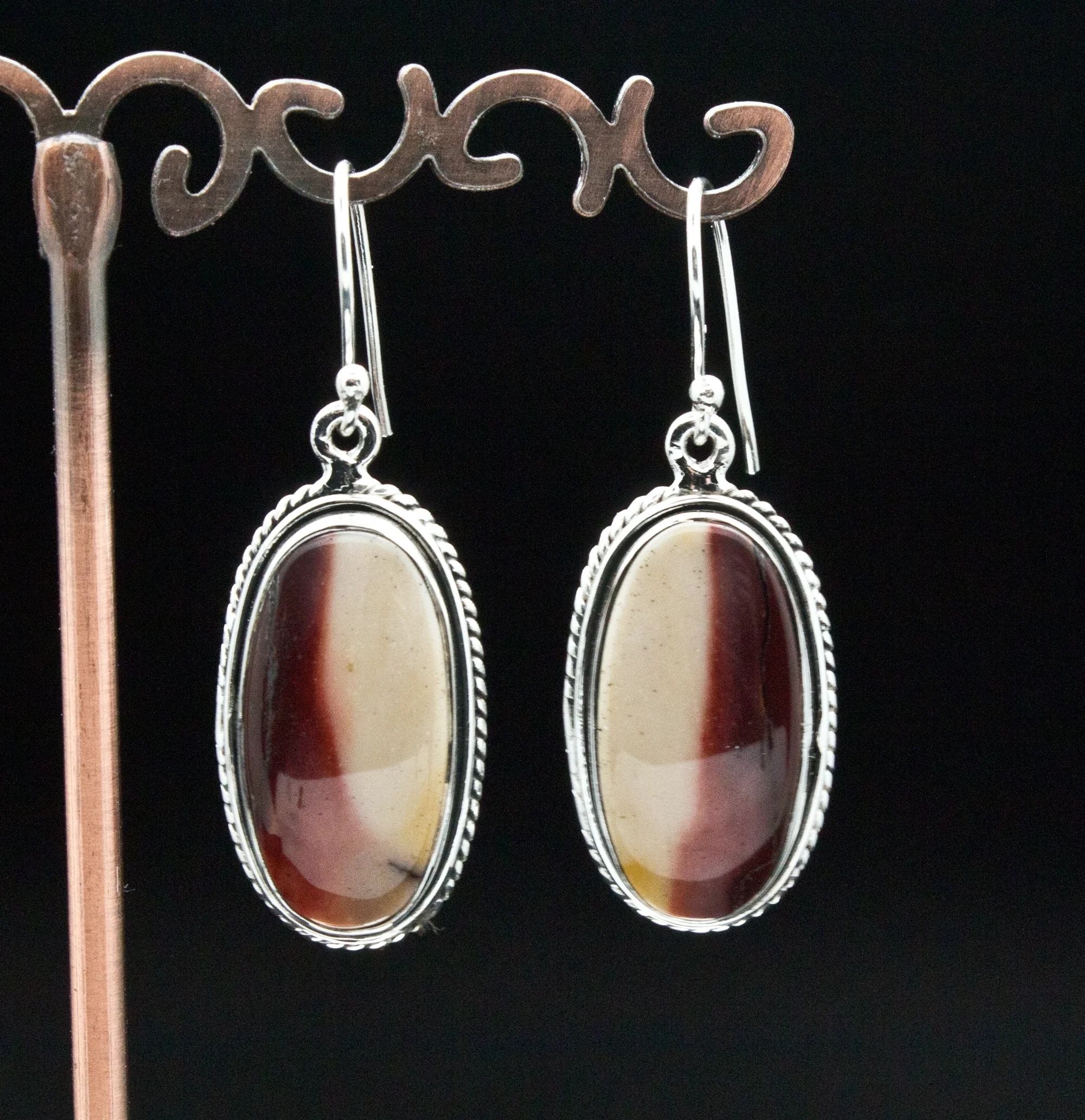 Sterling Silver Mookaite Earrings - Image 2