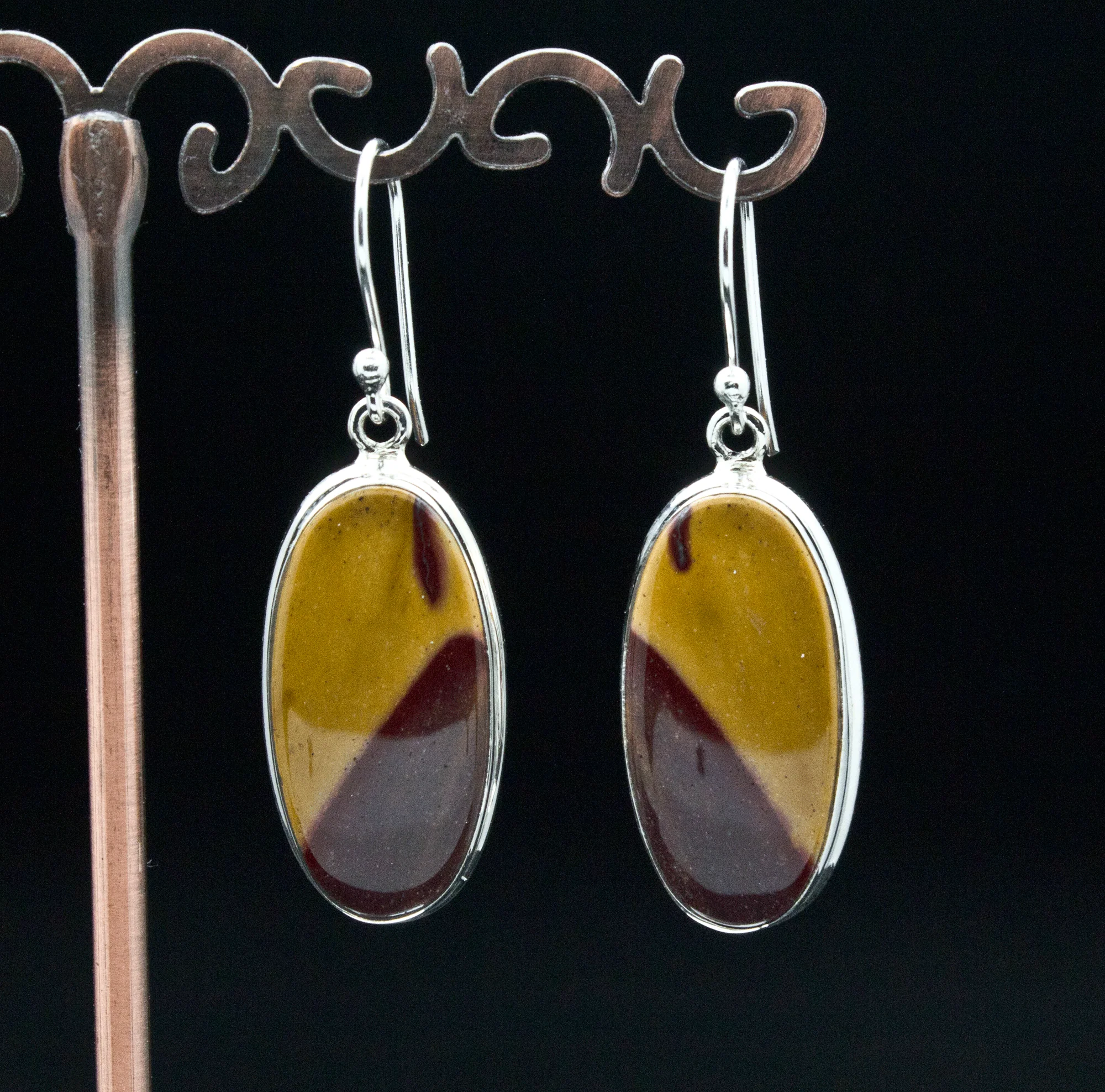 Sterling Silver Mookaite Earrings - Image 2
