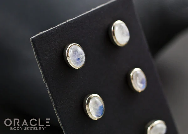 Sterling Silver Moonstone Earrings - Image 2
