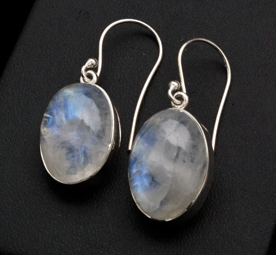 Sterling Silver Moonstone Earrings - Image 2