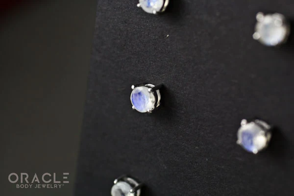Sterling Silver Moonstone Earrings - Image 2