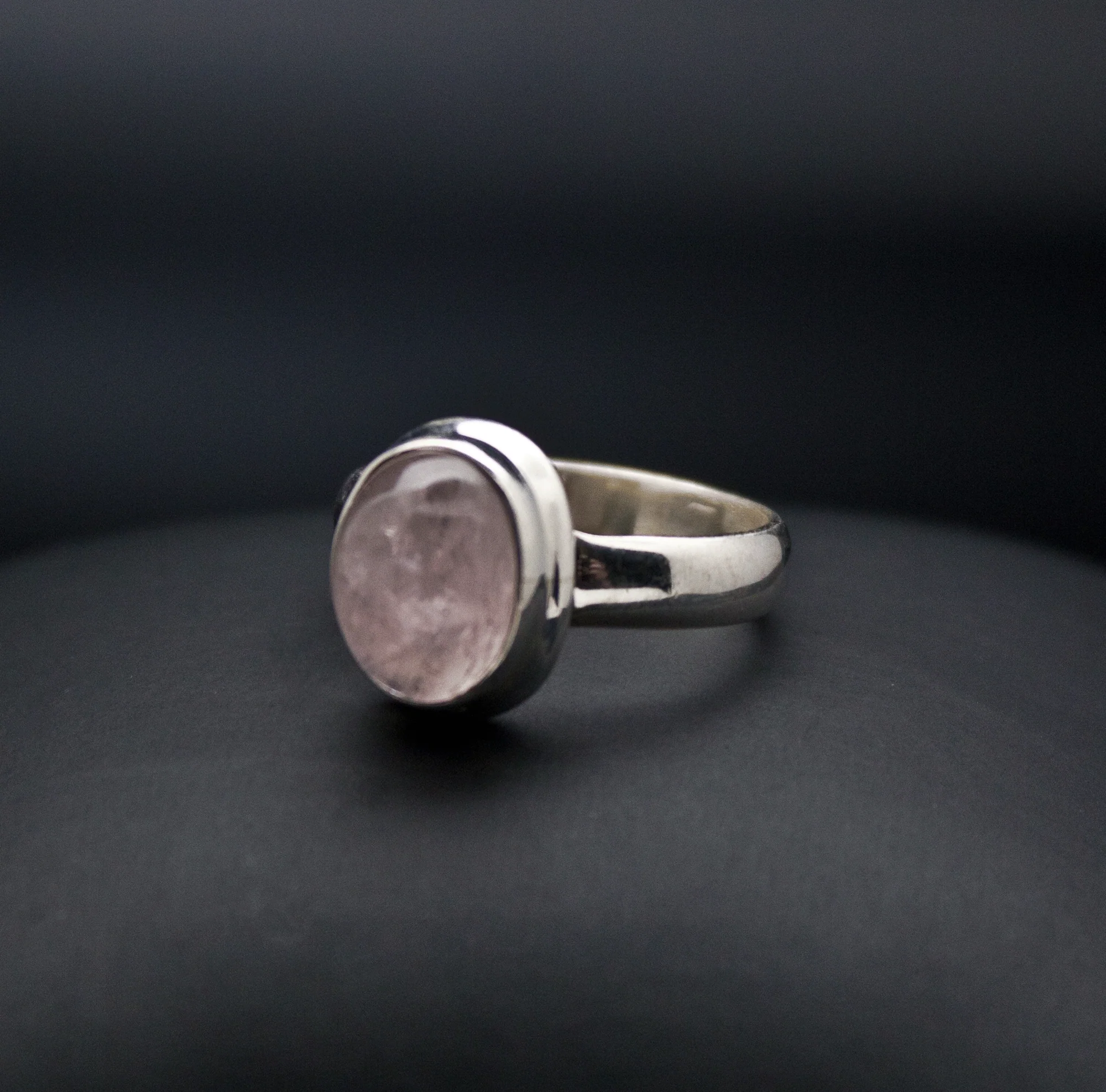 Sterling Silver Morganite Ring Size 7 - Image 2