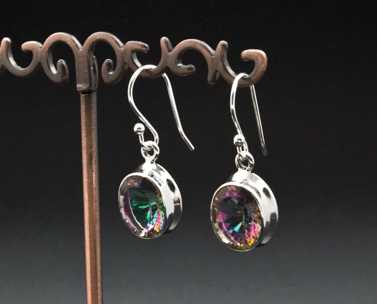 Sterling Silver Mystic Topaz Earrings - Image 2