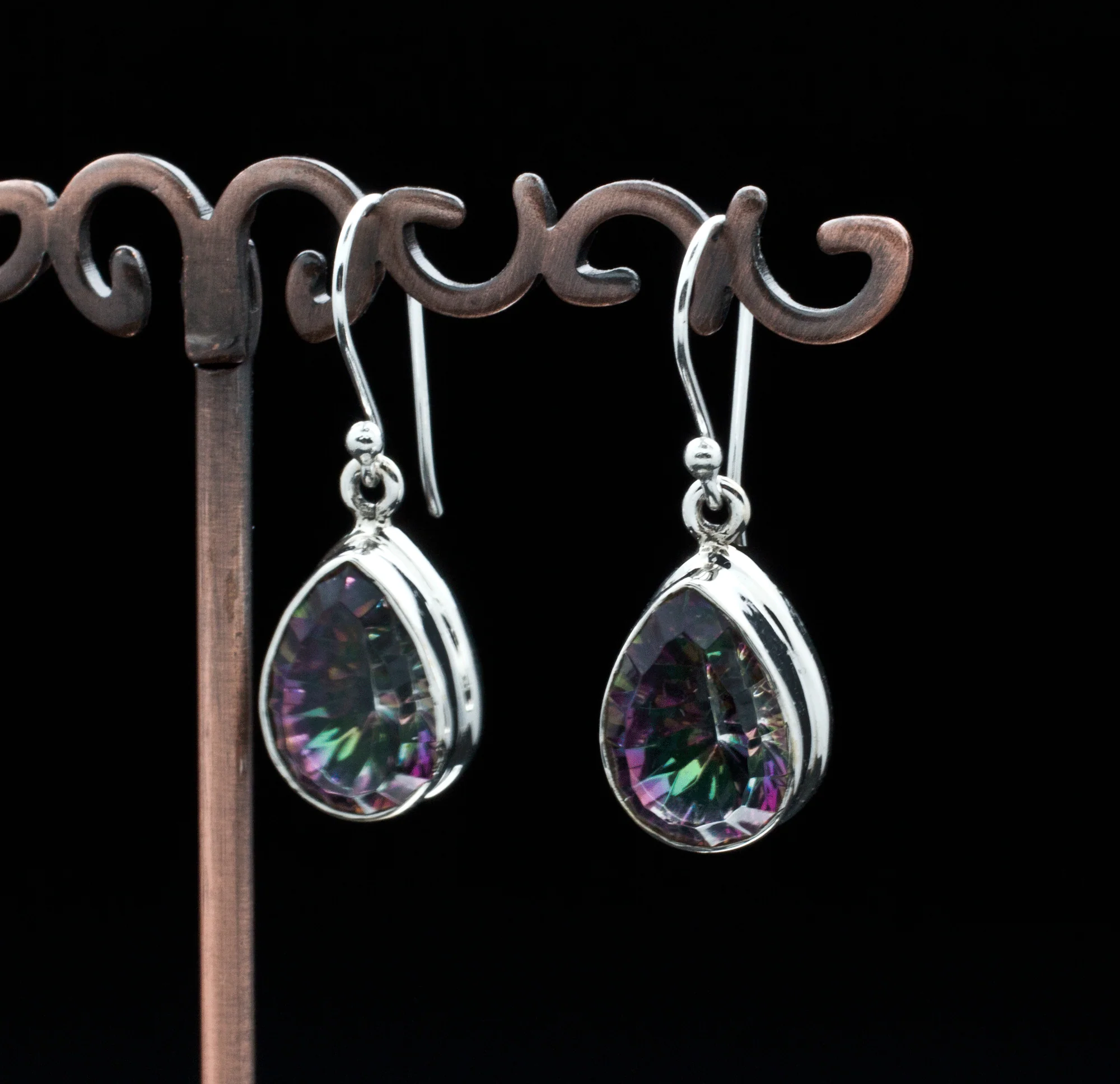Sterling Silver Mystic Topaz Earrings - Image 2
