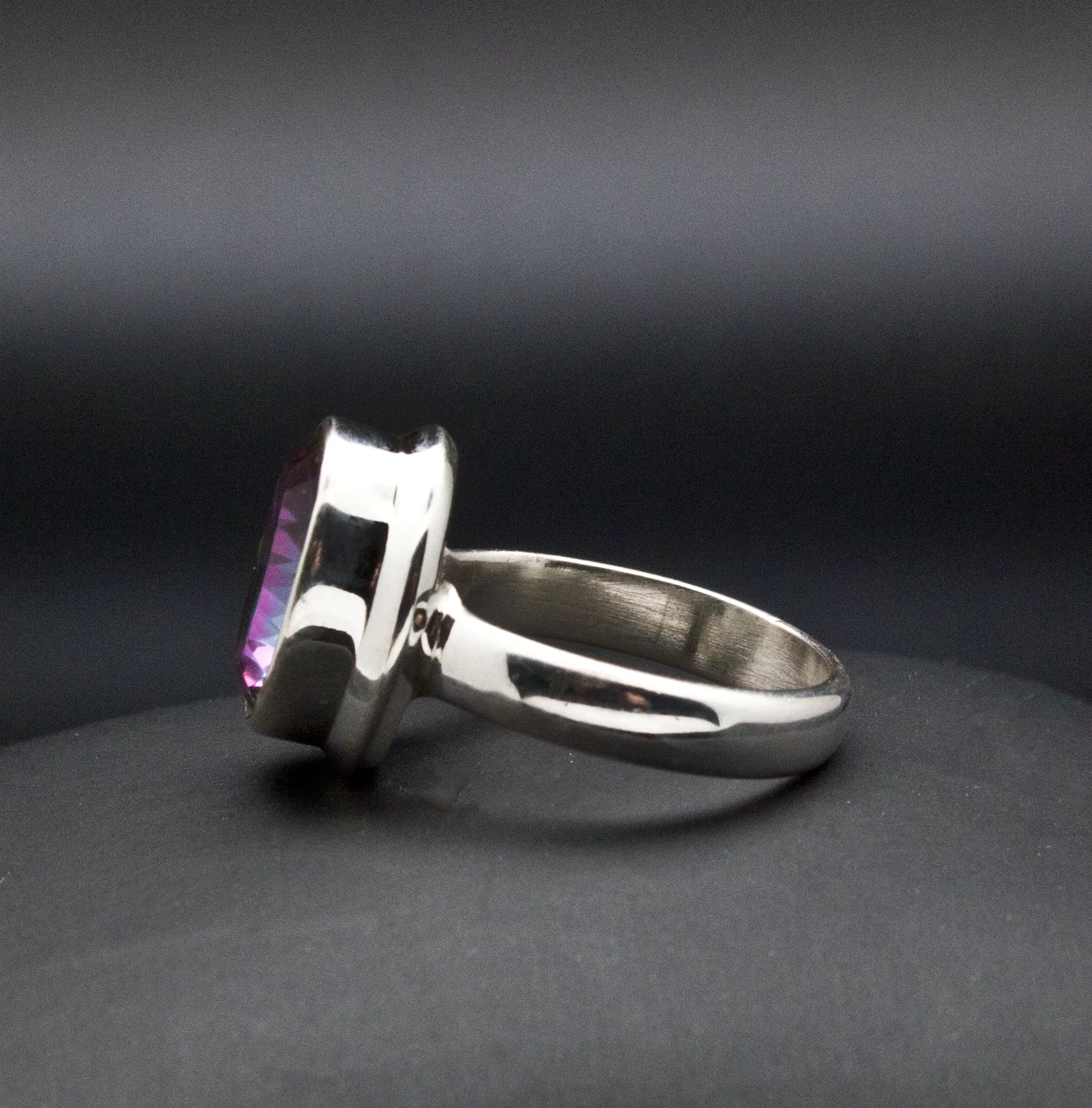 Sterling Silver Mystic Topaz Ring Size 5 - Image 3