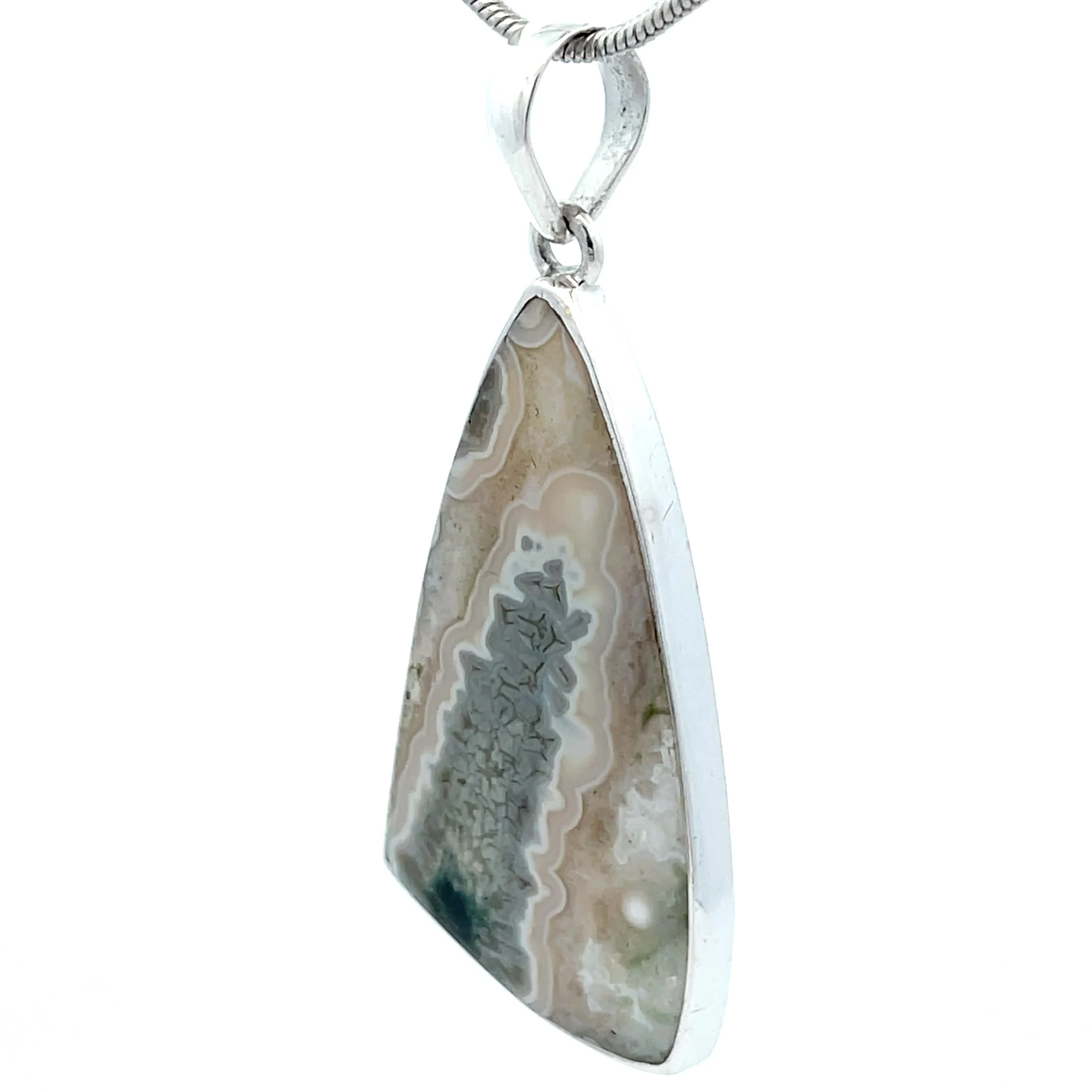 Sterling Silver Ocean Jasper Pendant - Image 3