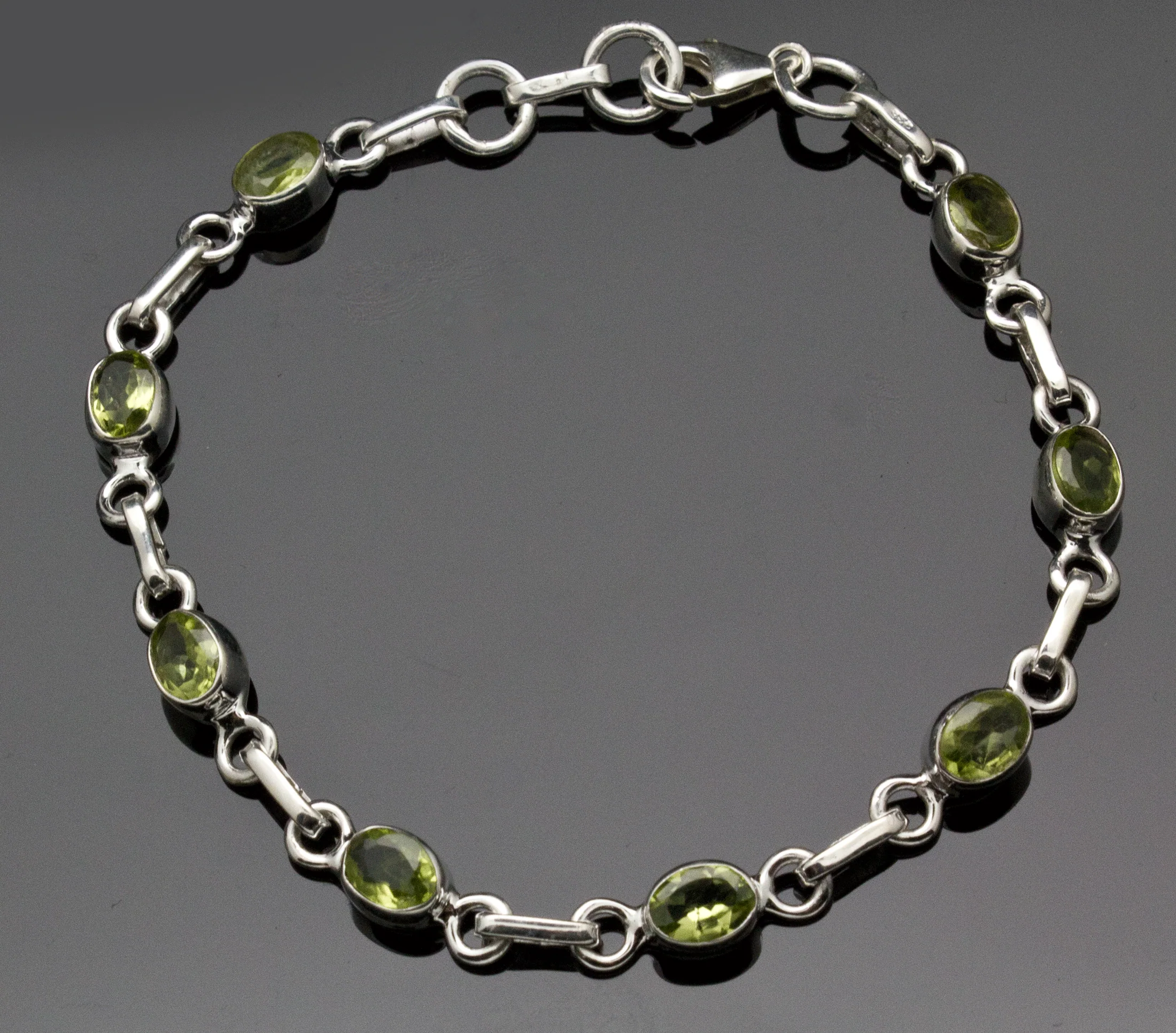 Sterling Silver Peridot Bracelet - Image 3