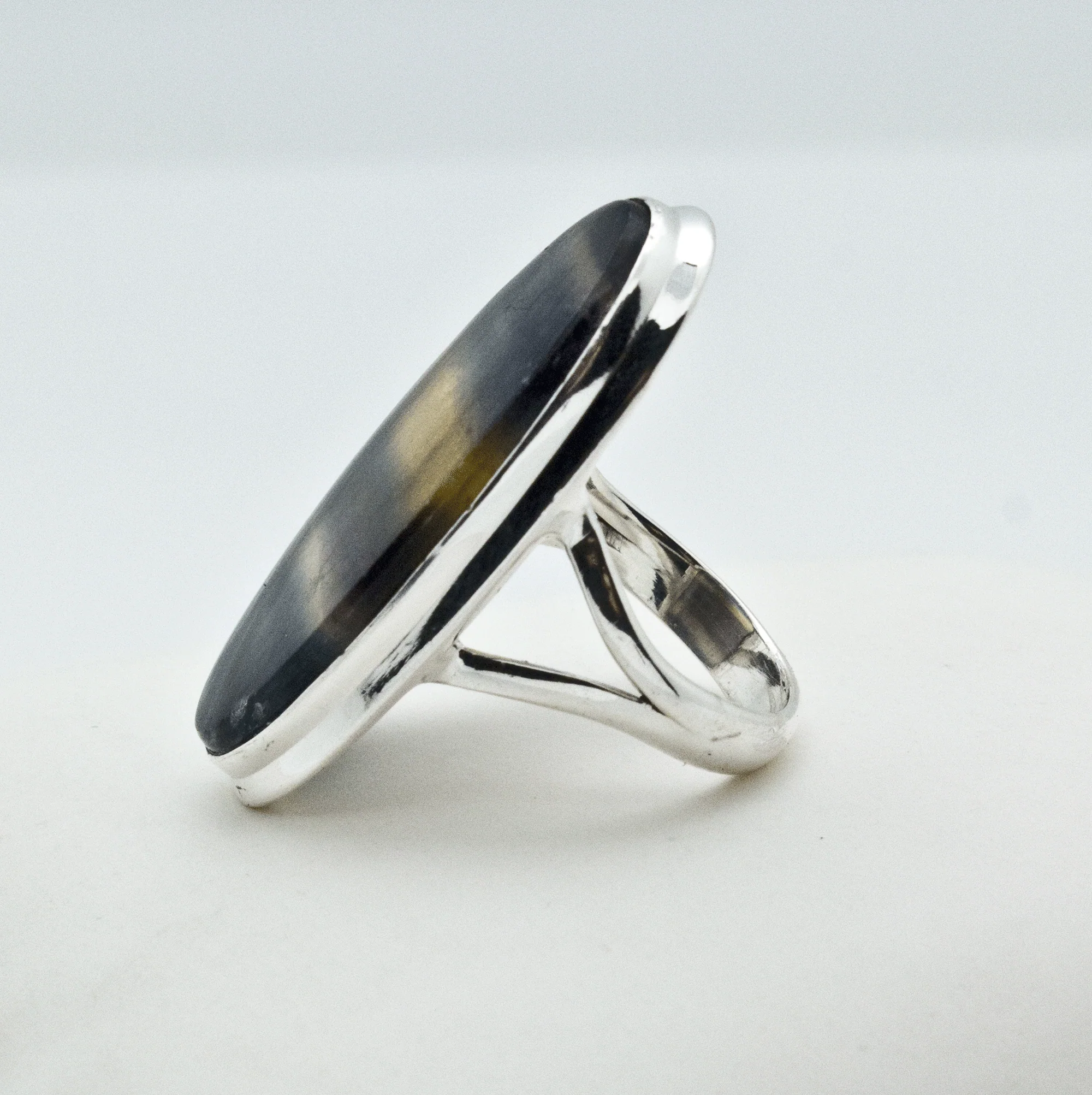 Sterling Silver Rainbow Fluorite Ring SIze 7 - Image 3