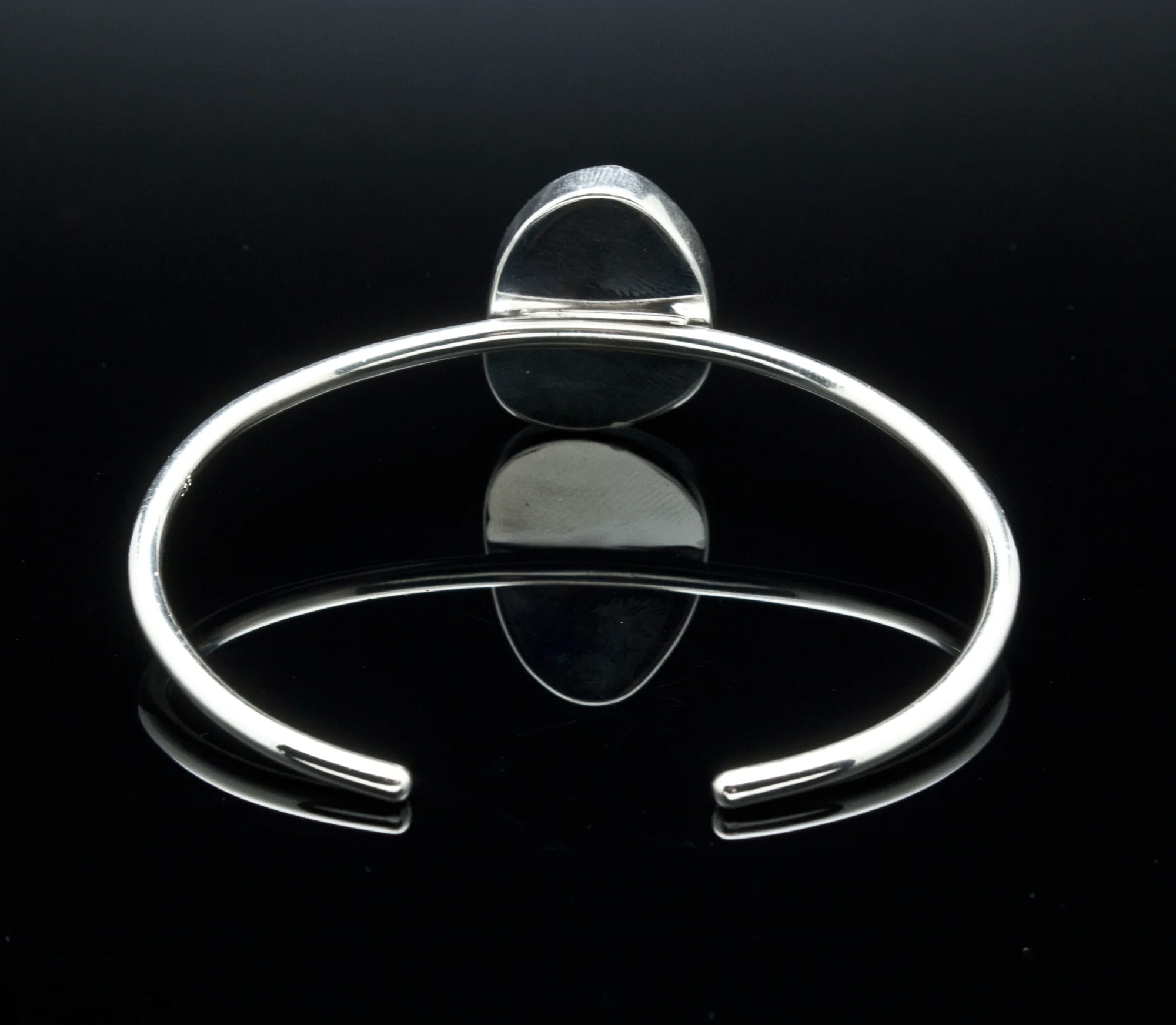 Sterling Silver Raw Moonstone Bracelet - Image 4