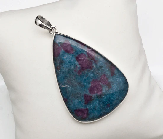 Sterling Silver Ruby in Kyanite Pendant - Image 2