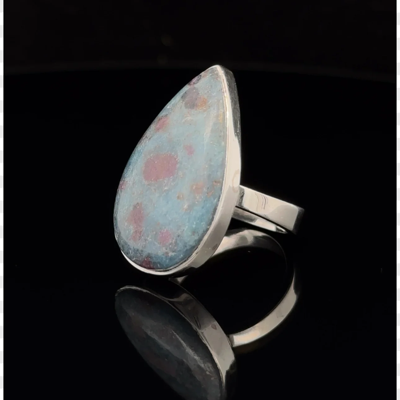 Sterling Silver Ruby In Kyanite Ring Size 5 - Image 3