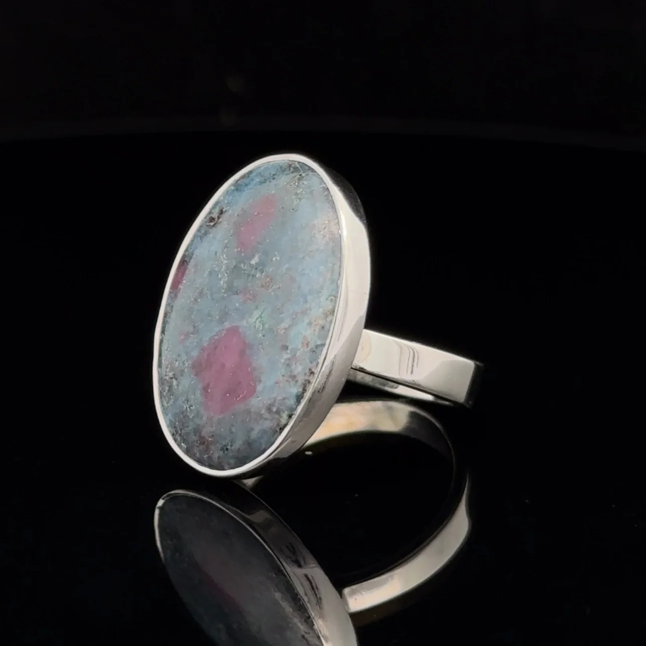 Sterling Silver Ruby In Kyanite Ring Size 8 - Image 3