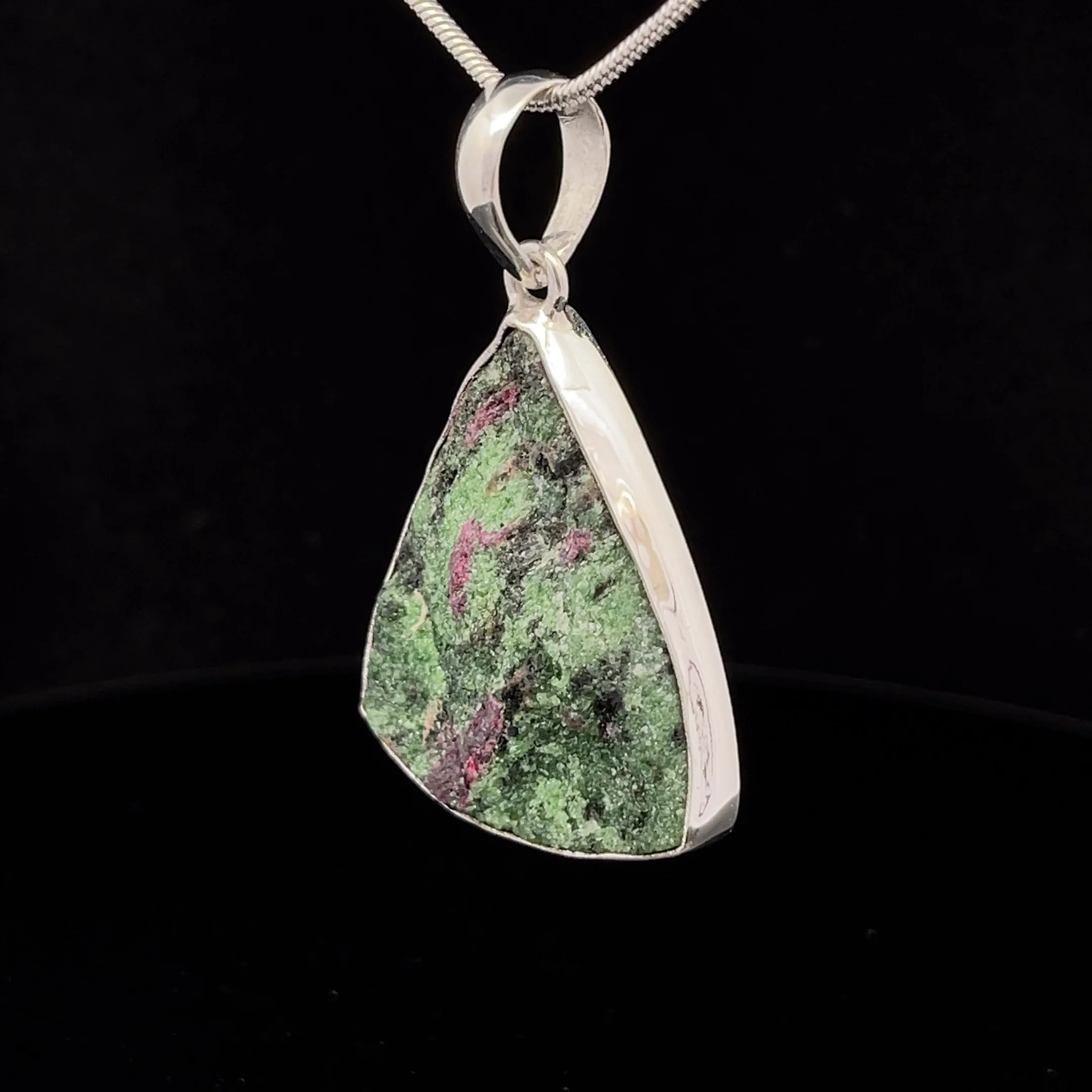 Sterling Silver Ruby In Zoisite Pendant - Image 3