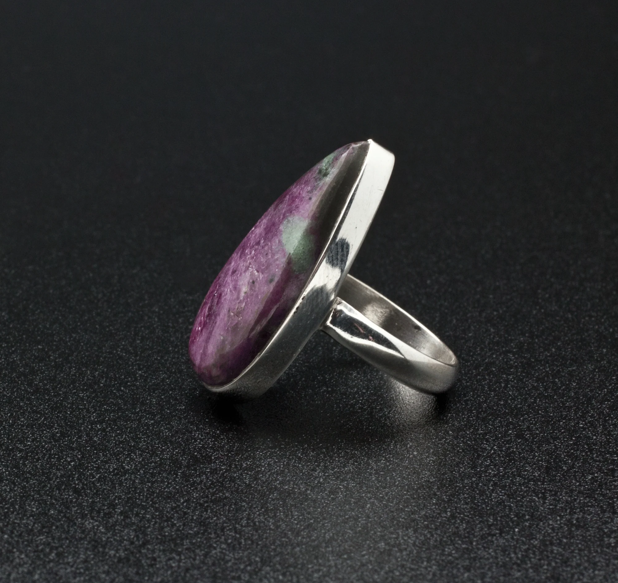 Sterling Silver Ruby In Zoisite Ring Size 7 - Image 3