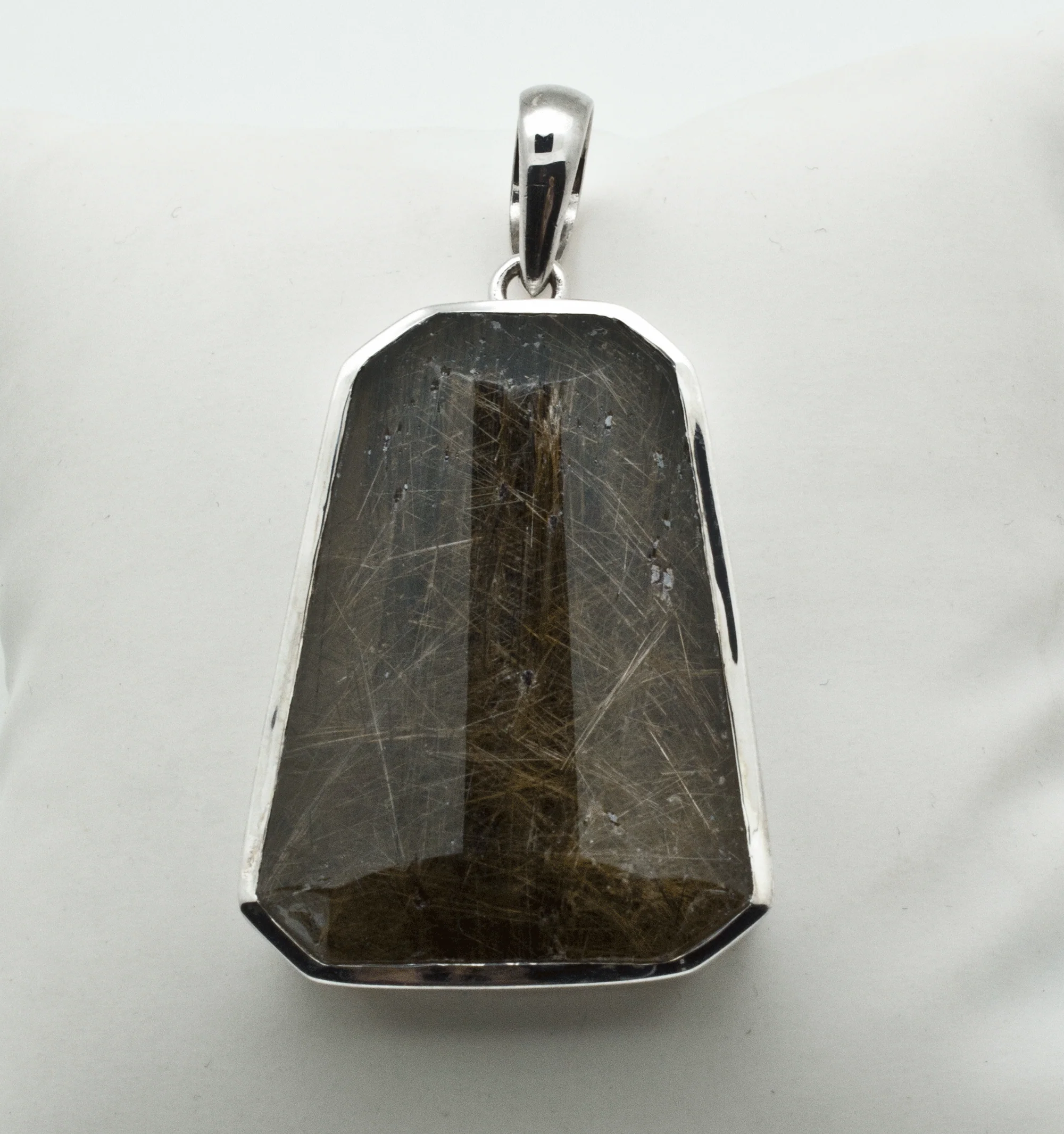 Sterling Silver Rutilated Quartz Pendant - Image 2