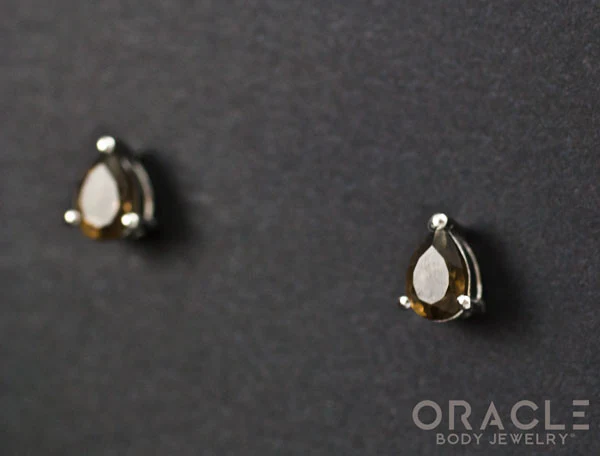 Sterling Silver Smoky Quartz Earrings - Image 2