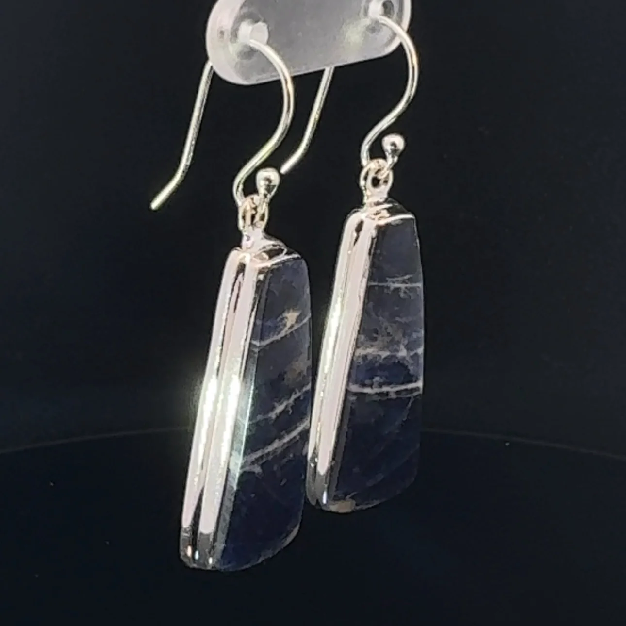 Sterling Silver Sodalite Earrings - Image 2