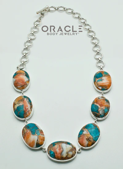 Sterling Silver Spiny Oyster Necklace - Image 2