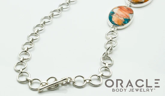 Sterling Silver Spiny Oyster Necklace - Image 4