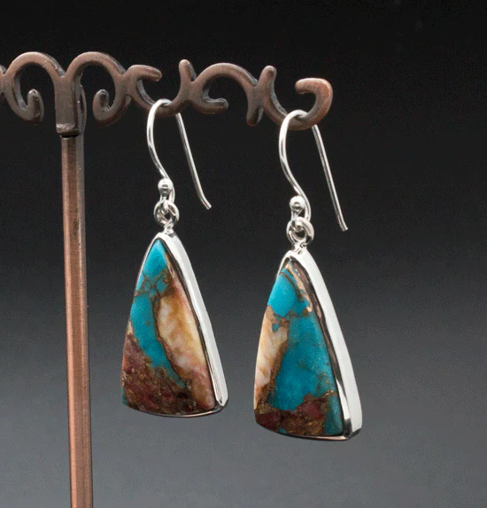 Sterling Silver Spiny Oyster Earrings - Image 2