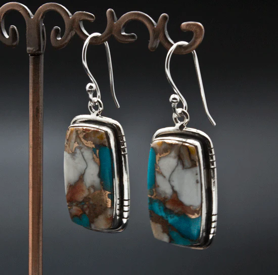 Sterling Silver Spiny Oyster Earrings - Image 2