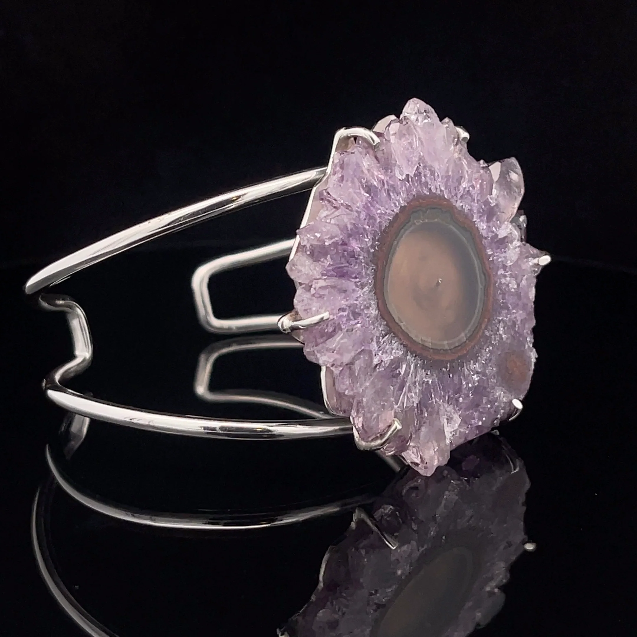 Sterling Silver Stalactite Cuff Bracelet - Image 2