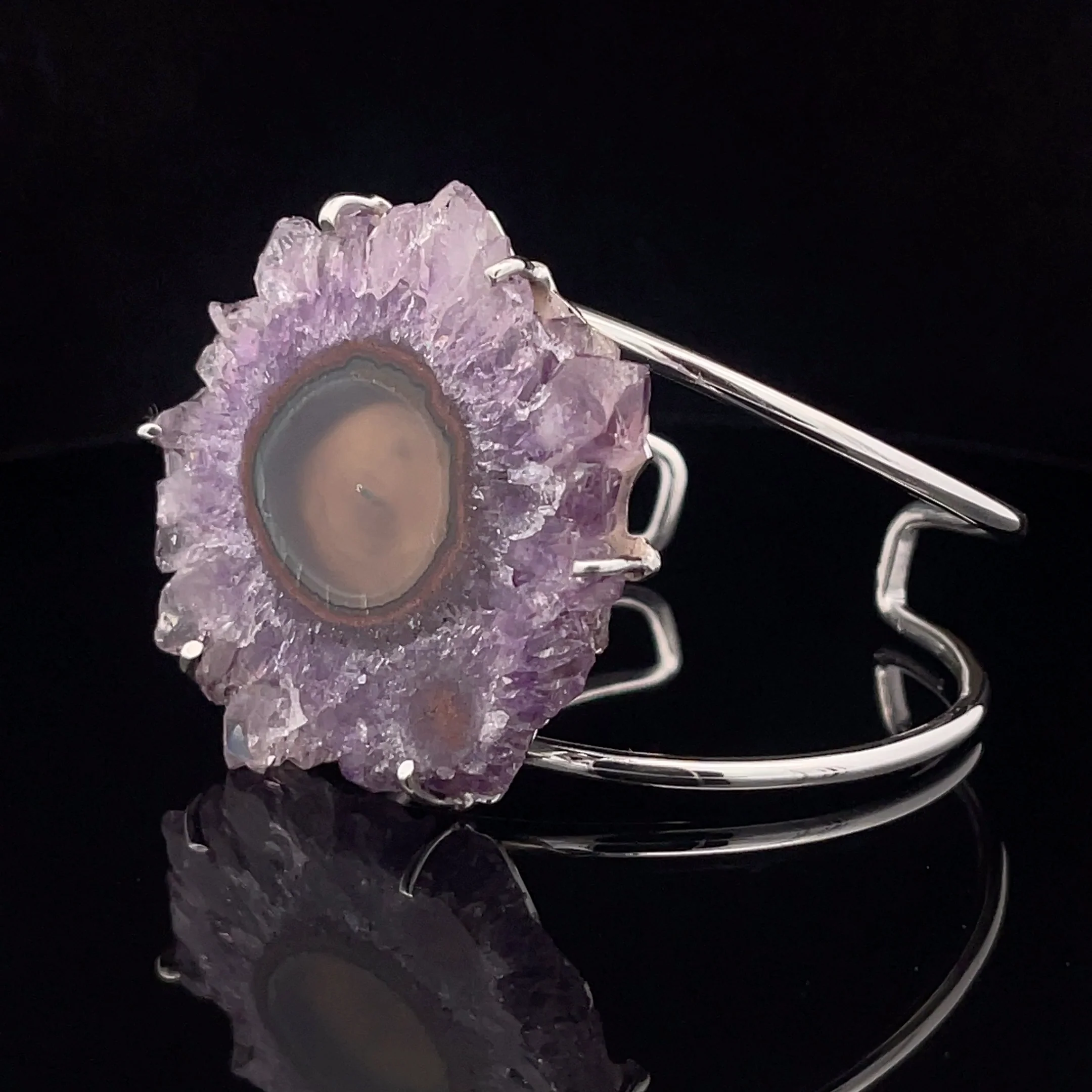 Sterling Silver Stalactite Cuff Bracelet - Image 3
